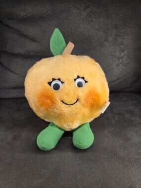 Vintage 1982 Del Monte Country Yumkins Lushie Peach Plush Trudy Toys Advertising